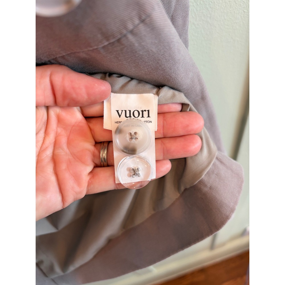 Vuori Trestles Twill Blazer Linen Blend Pebble Gray Quiet Luxury L - Picture 5 of 9